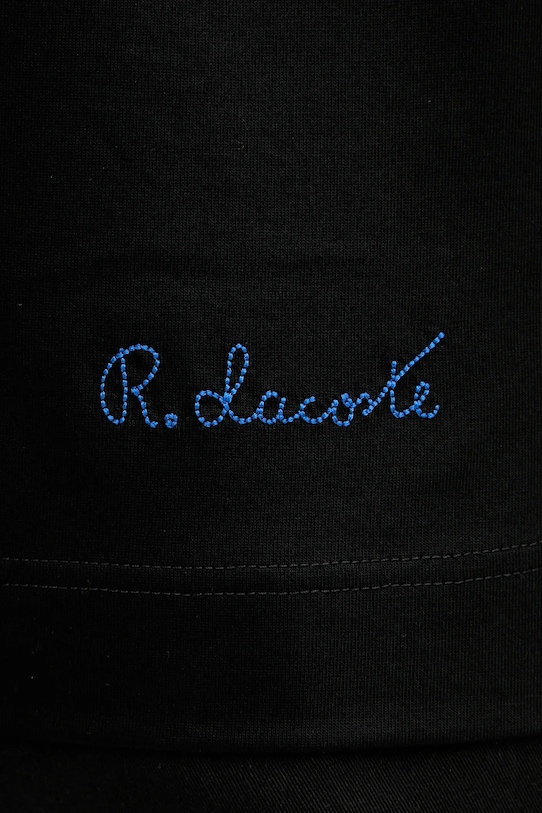 Bavlnené polo tričko Lacoste DH5928 čierna