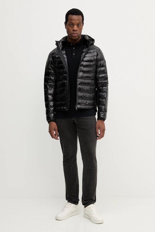 Joop! polo wełniane 30043596 czarny AW25