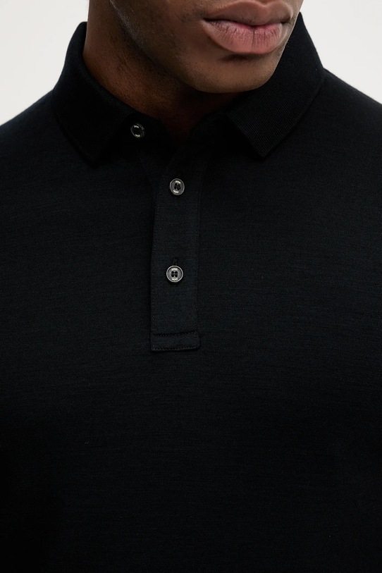 Joop! polo wełniane 30043596 czarny