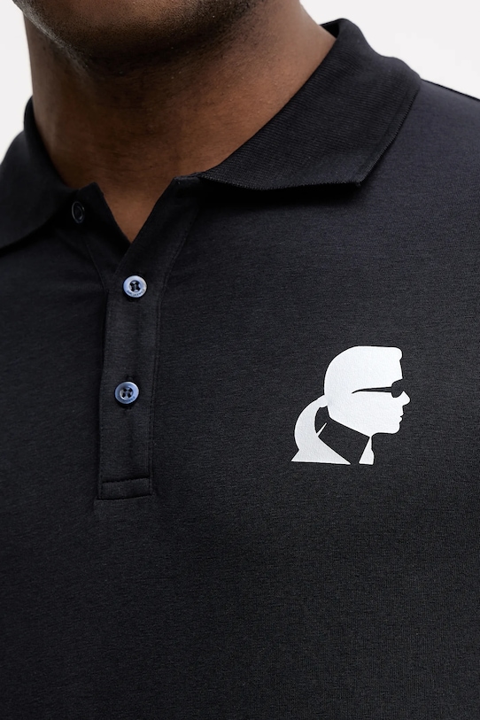 Karl Lagerfeld polo 554235.745401 granatowy