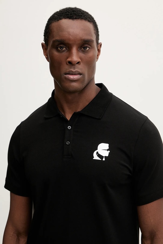 Karl Lagerfeld polo czarny 554235.745401