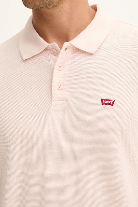 Levi's polo bawełniane 35883.0154 różowy
