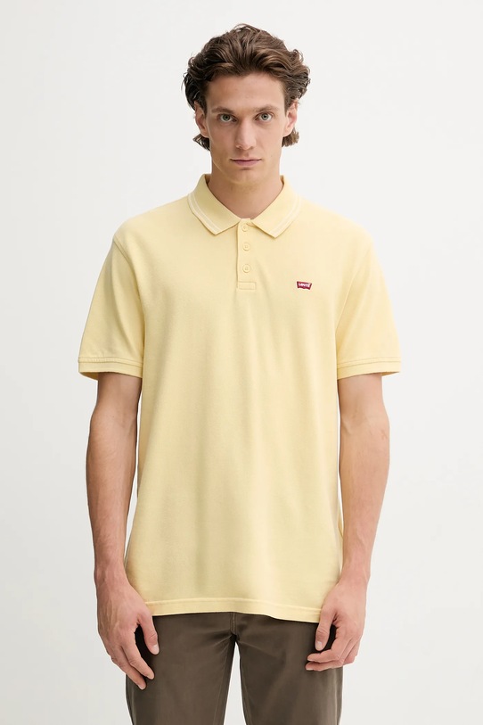 Levi's polo bawełniane bawełna żółty 35883.0287