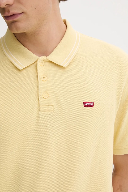 Levi's polo bawełniane 35883.0287 żółty