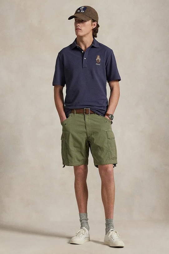 Odzież Polo Ralph Lauren polo bawełniane 710P00083 niebieski