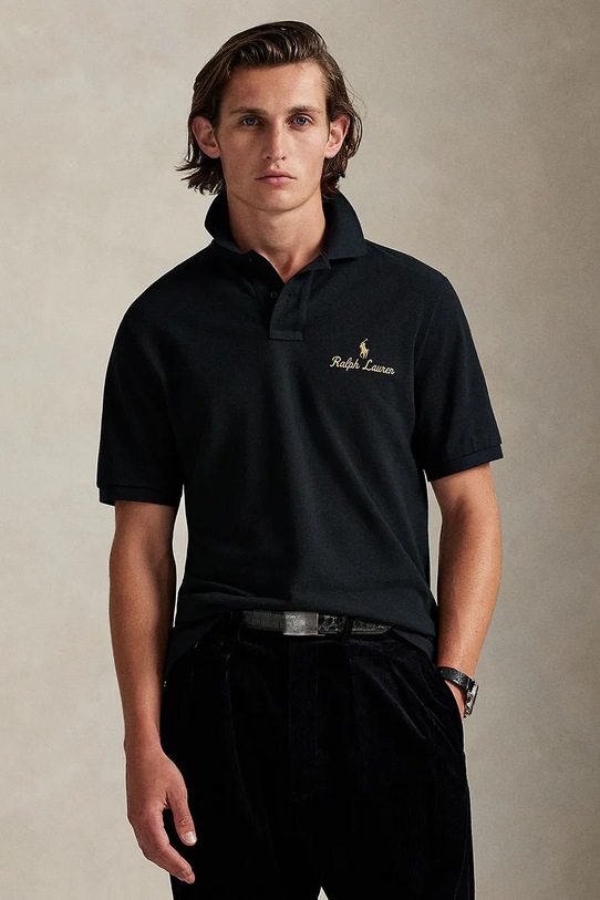 Polo Ralph Lauren polo bawełniane bawełna czarny 710981782