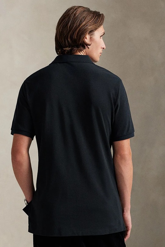 Polo Ralph Lauren polo bawełniane 710981782 czarny AW25