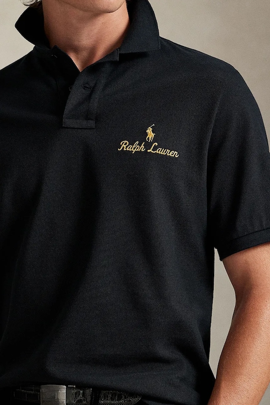 Polo Ralph Lauren polo bawełniane czarny 710981782