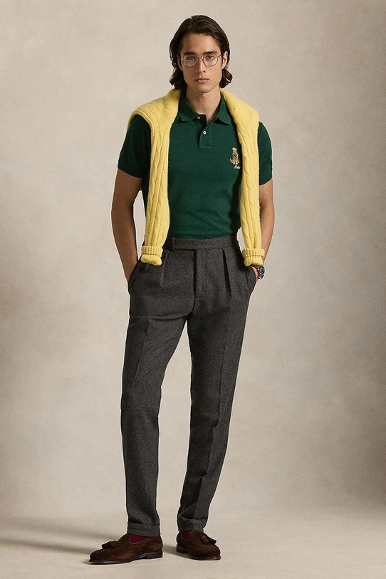 Îmbrăcăminte Polo Ralph Lauren polo de bumbac 710P00095 verde