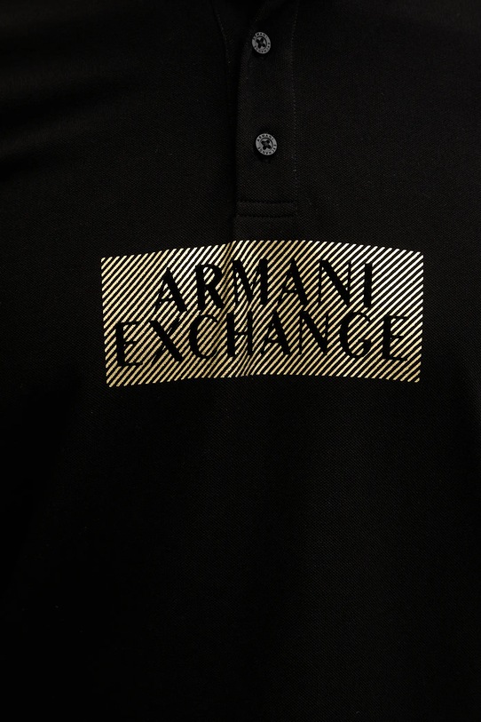 Armani Exchange polo bawełniane XM001885.AF13026 czarny
