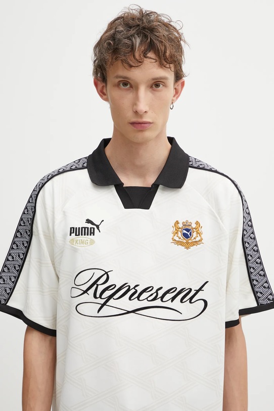 Puma polo PUMA x REPRESENT beżowy 633784