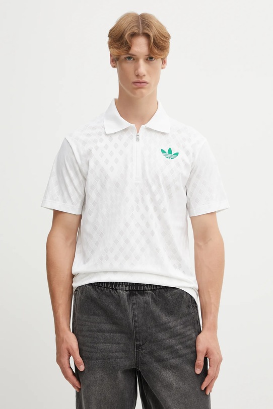 Polo tričko adidas Originals hladký béžová JL9675