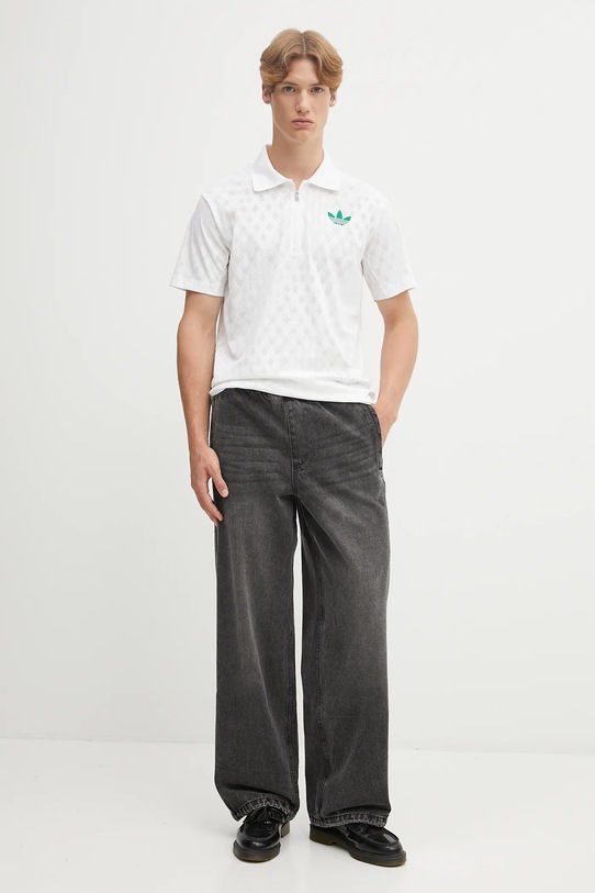 Polo tričko adidas Originals JL9675 béžová AW25