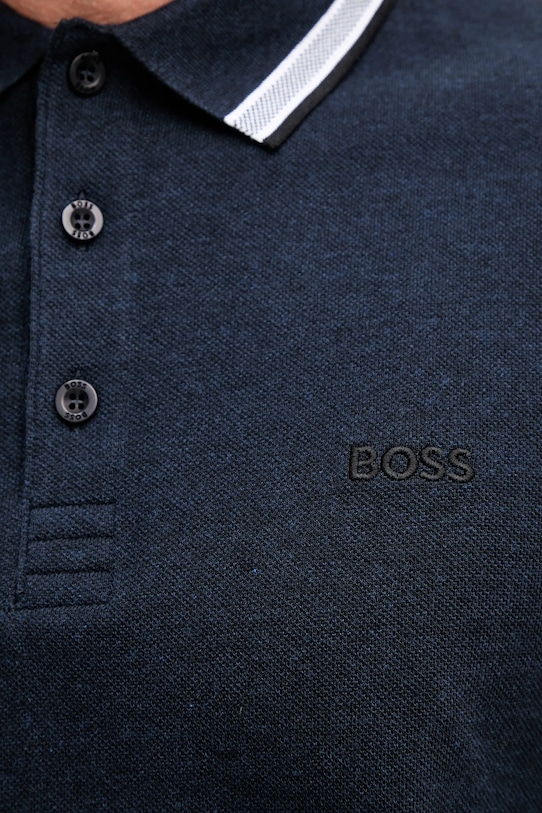 BOSS Green longsleeve din bumbac 50536609 bleumarin