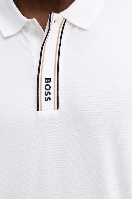 BOSS Green tricou polo alb 50549362