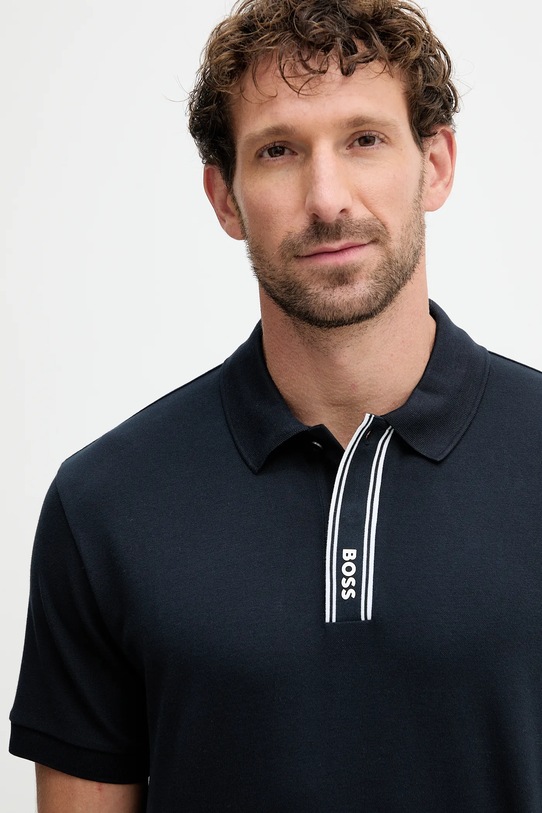 BOSS Green tricou polo bleumarin 50549362