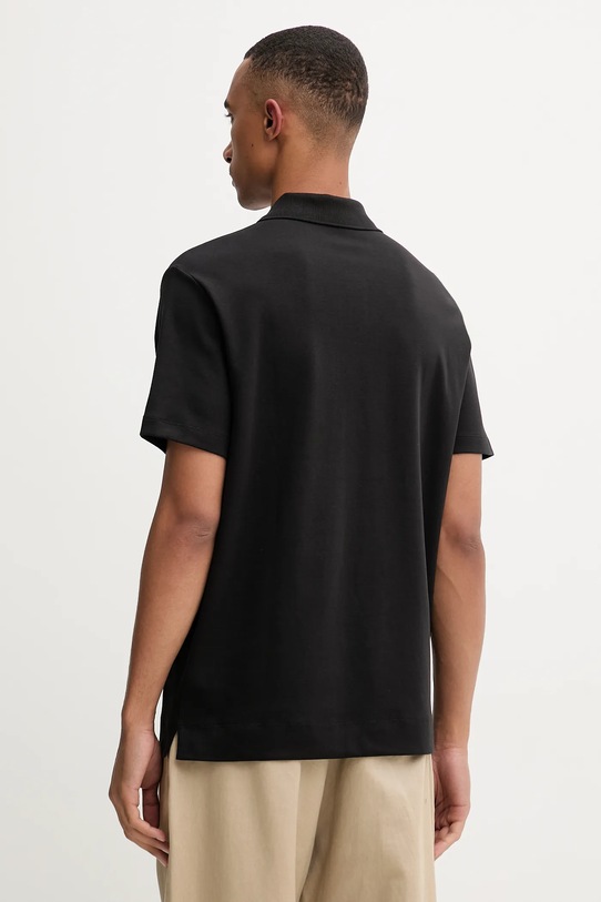 Odzież Calvin Klein polo bawełniane LV04LD203G czarny