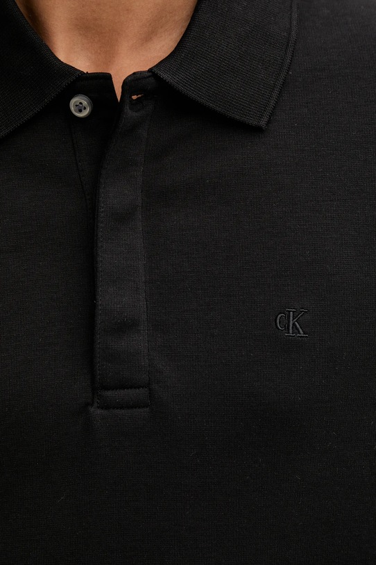Calvin Klein polo bawełniane LV04LD203G czarny