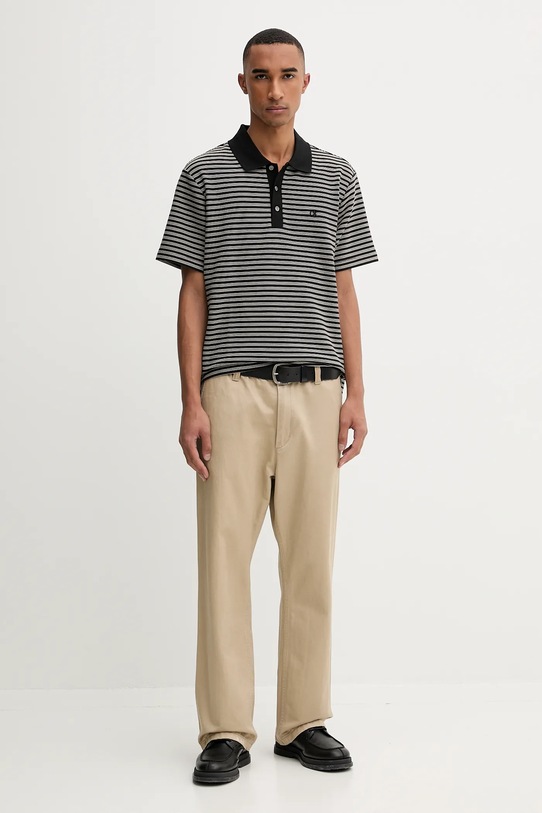 Calvin Klein polo LV04LD205G czarny AW25