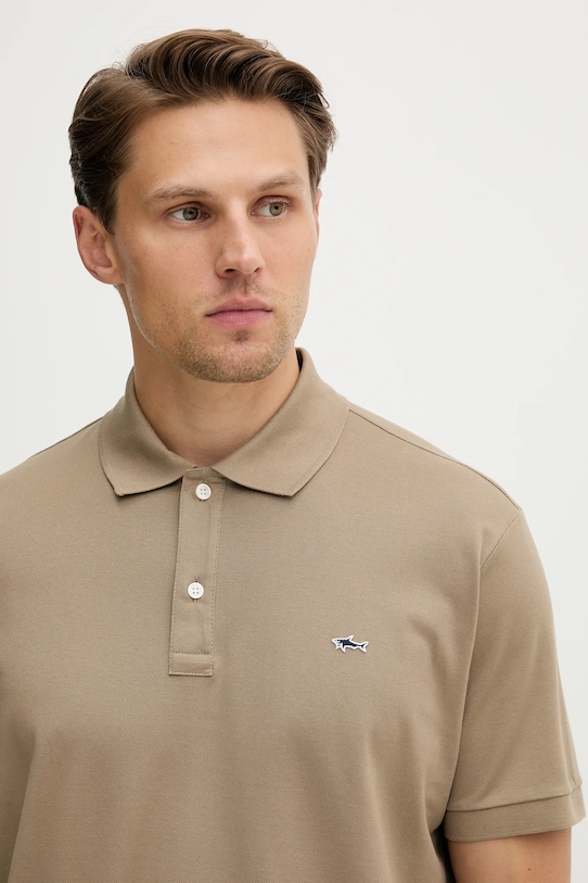 Oblačila Bombažen polo Paul&Shark Knitwear 99311001 zelena