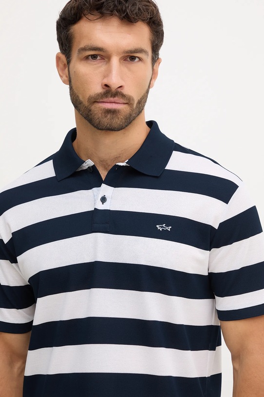 Paul&Shark polo bawełniane Knitwear niebieski 99311002