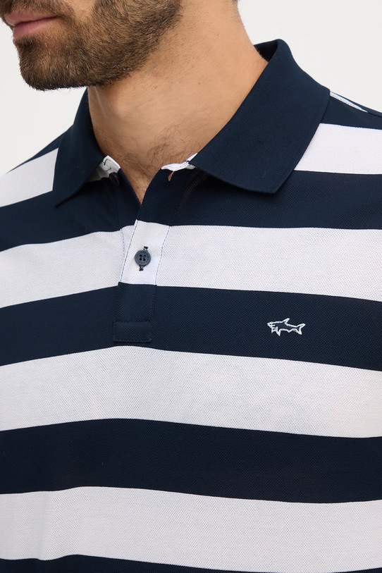 Paul&Shark polo bawełniane Knitwear 99311002 niebieski