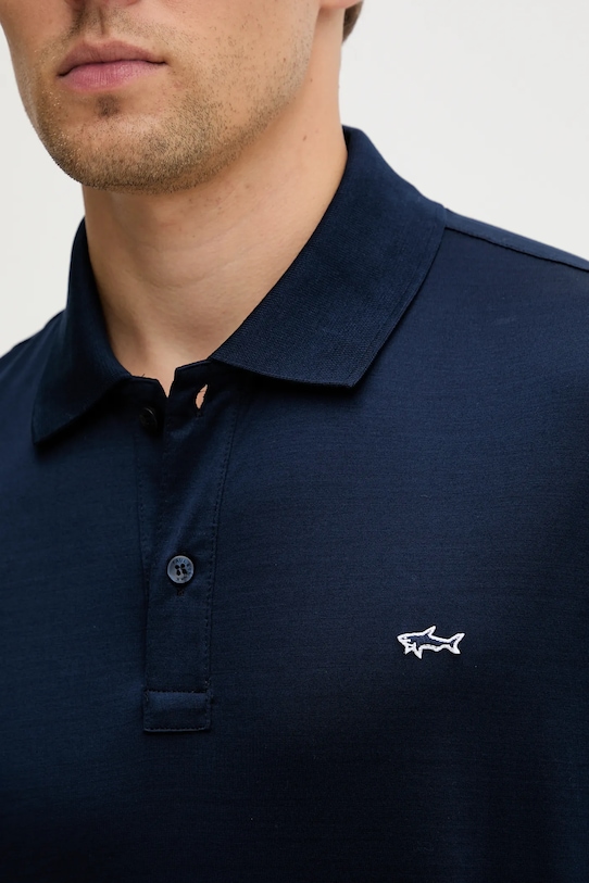 Paul&Shark polo din bumbac Knitwear 99311004 bleumarin