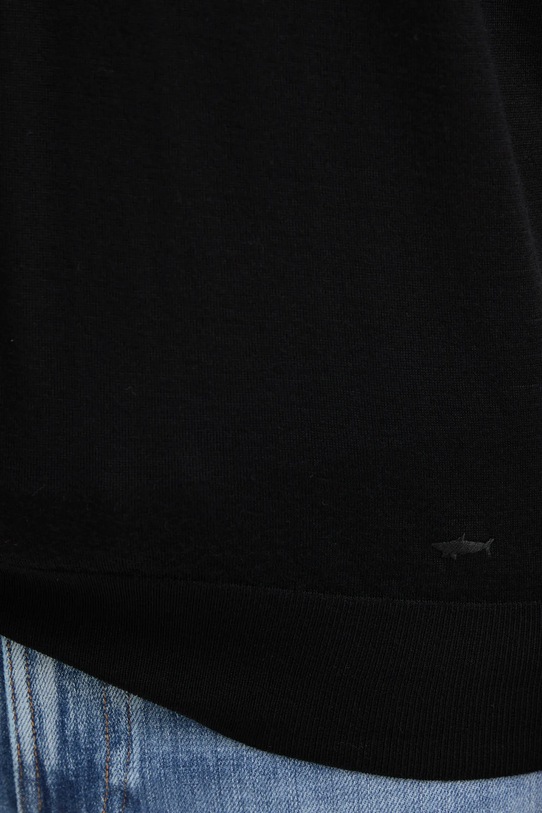 Paul&Shark sweter wełniany Knitwear 99311017 czarny