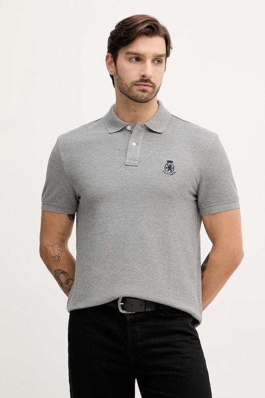 Tommy Hilfiger polo regular szary MW0MW40820