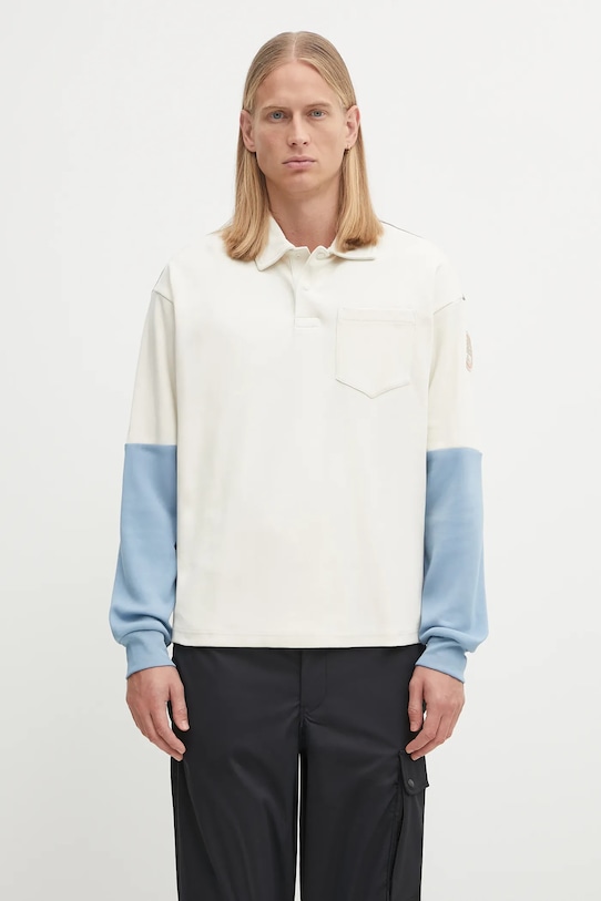 Бавовняна кофта Napapijri E-Berm візерунок бежевий NP0A88Z5MQU1