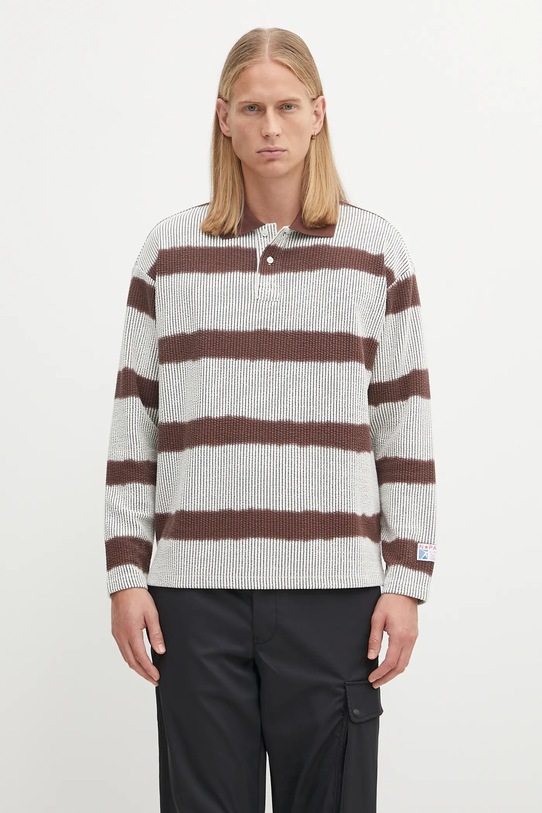 Napapijri longsleeve Napapijri x Martine Rose pozostałe brązowy NP0A4FPHL641