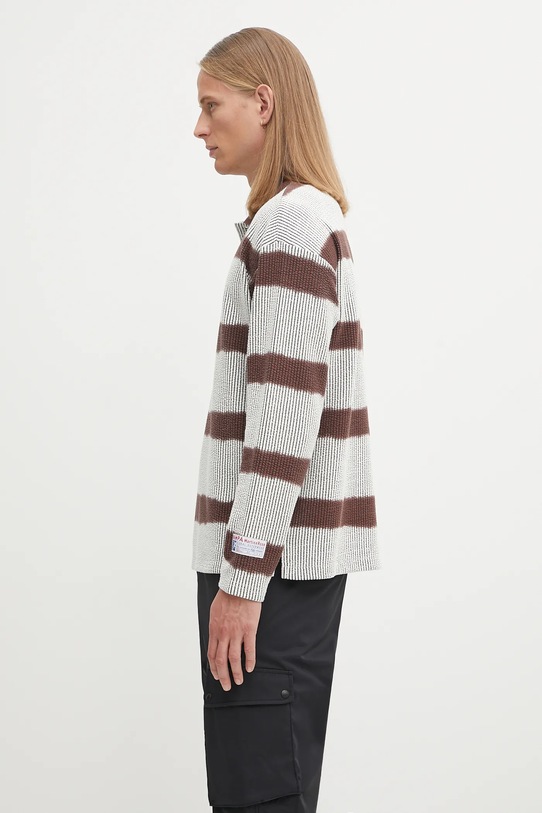 Napapijri longsleeve Napapijri x Martine Rose NP0A4FPHL641 brązowy AW25