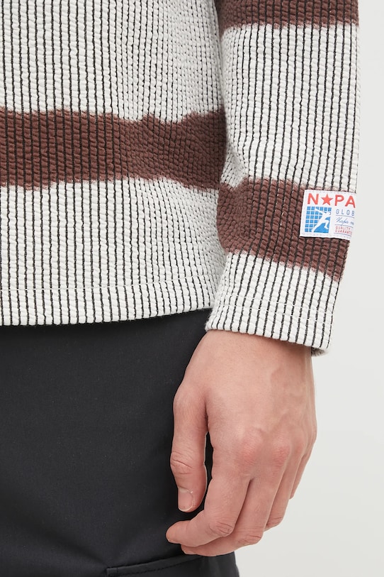 Tričko s dlouhým rukávem Napapijri Napapijri x Martine Rose hnědá NP0A4FPHL641