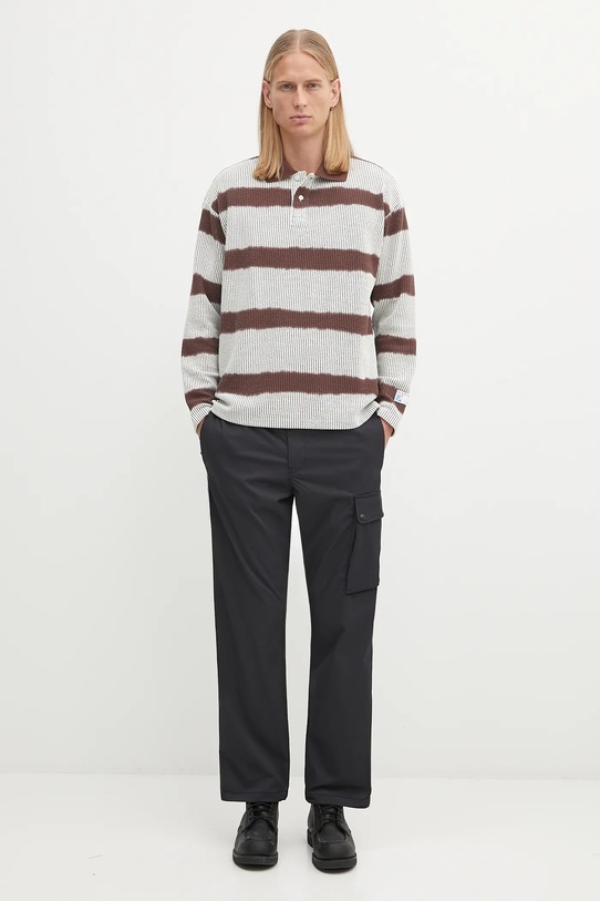 Napapijri longsleeve Napapijri x Martine Rose NP0A4FPHL641 brązowy