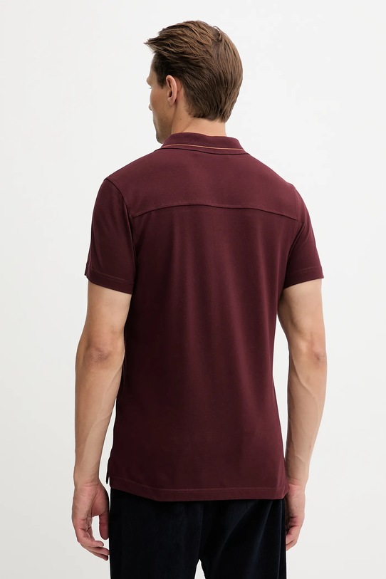 Odzież Trussardi polo bawełniane G5018000026N bordowy