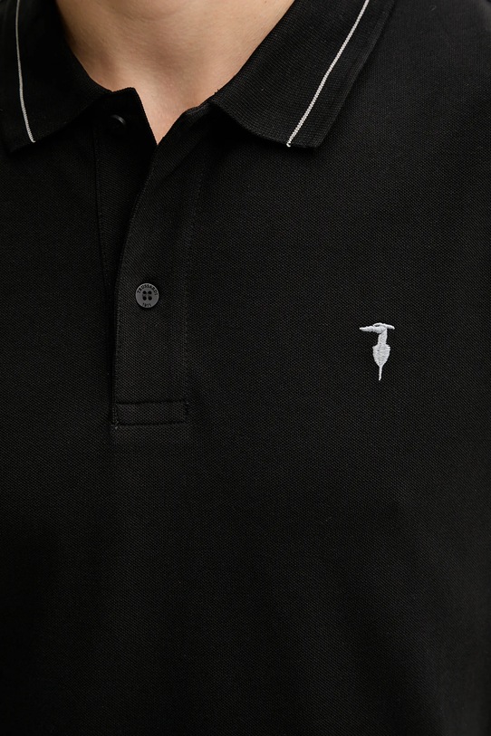 Trussardi polo bawełniane G5018000026N czarny