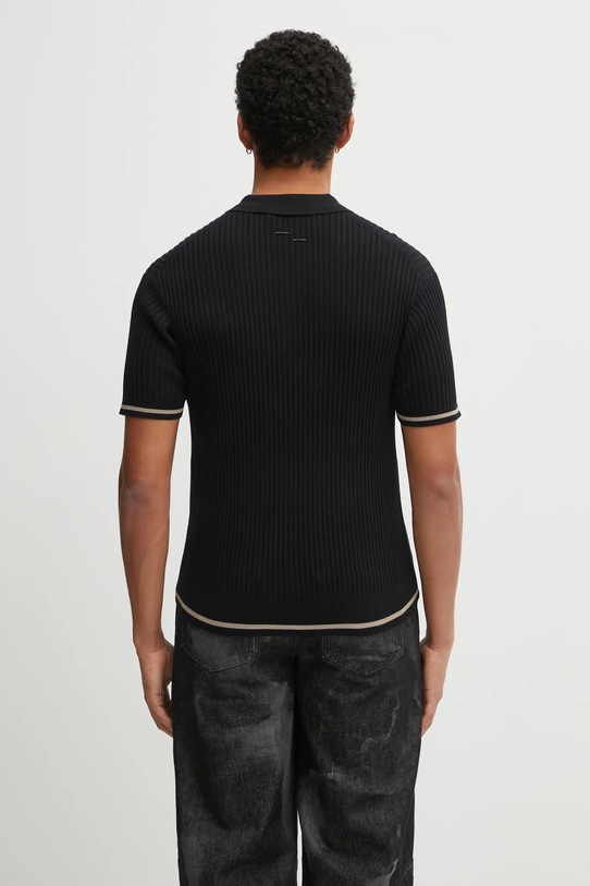 Clothing Filling Pieces cotton polo shirt Fine Knit Polo 422570500127 black