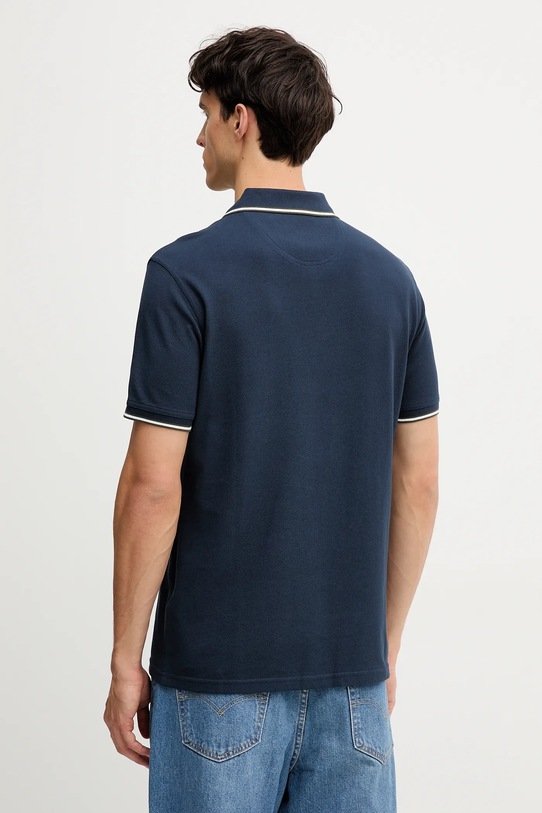 Îmbrăcăminte Barbour polo de bumbac MML1499 bleumarin
