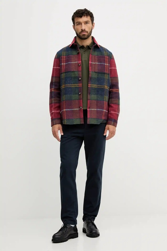 Bombažen polo Barbour MML1499 zelena AW25