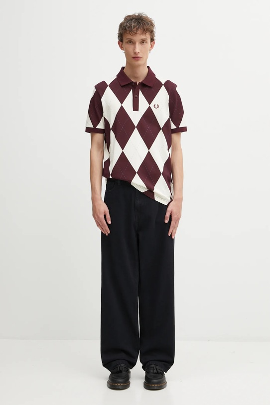 Fred Perry polo bawełniane M1628 beżowy