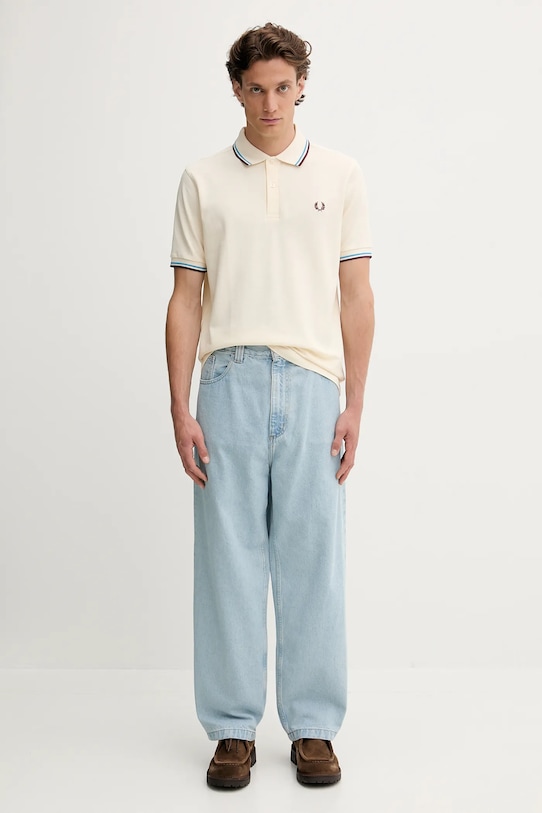 Fred Perry polo bawełniane M3600 beżowy