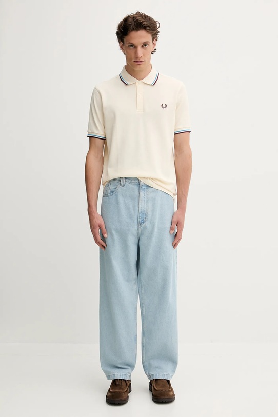 Fred Perry polo bawełniane M3600 beżowy