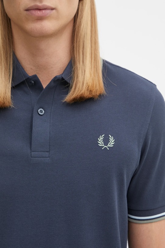 Fred Perry polo in cotone blu navy M3600
