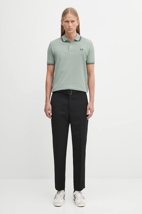 Fred Perry polo bawełniane M3600 zielony
