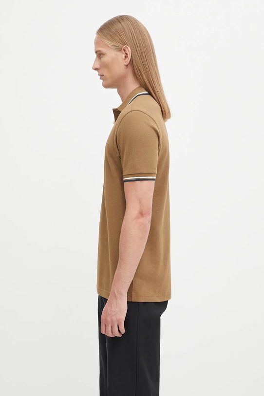 Хлопковое поло Fred Perry M3600 зелёный AW25