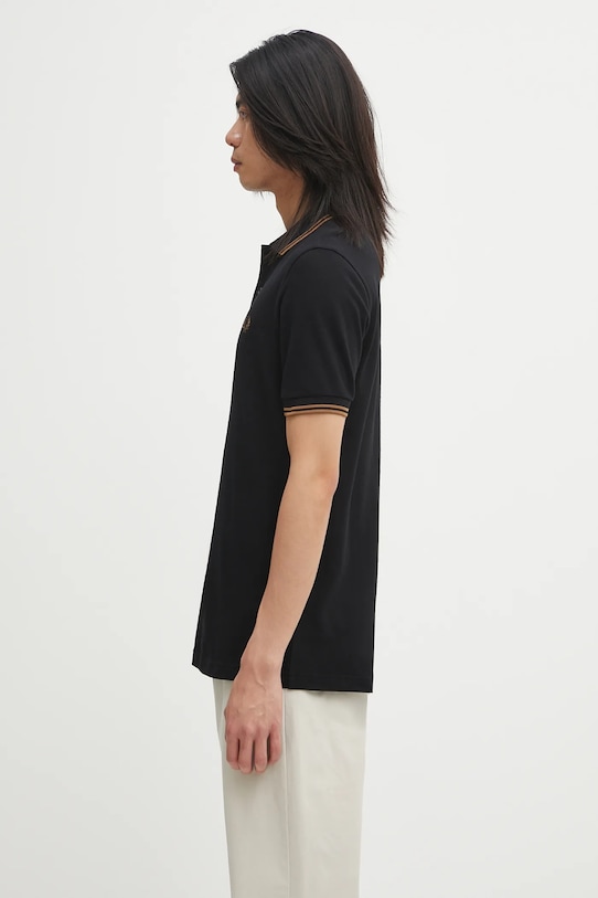 Fred Perry polo de bumbac M3600 negru AW25