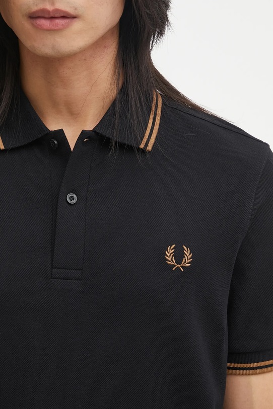 Fred Perry polo de bumbac negru M3600