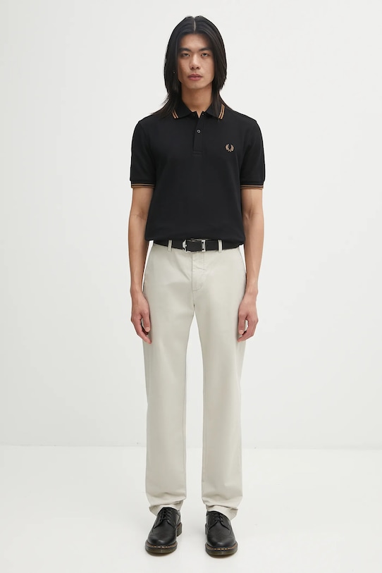 Fred Perry polo de bumbac M3600 negru
