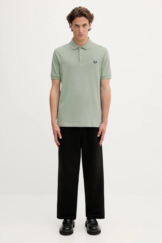 Fred Perry polo bawełniane M6000 zielony