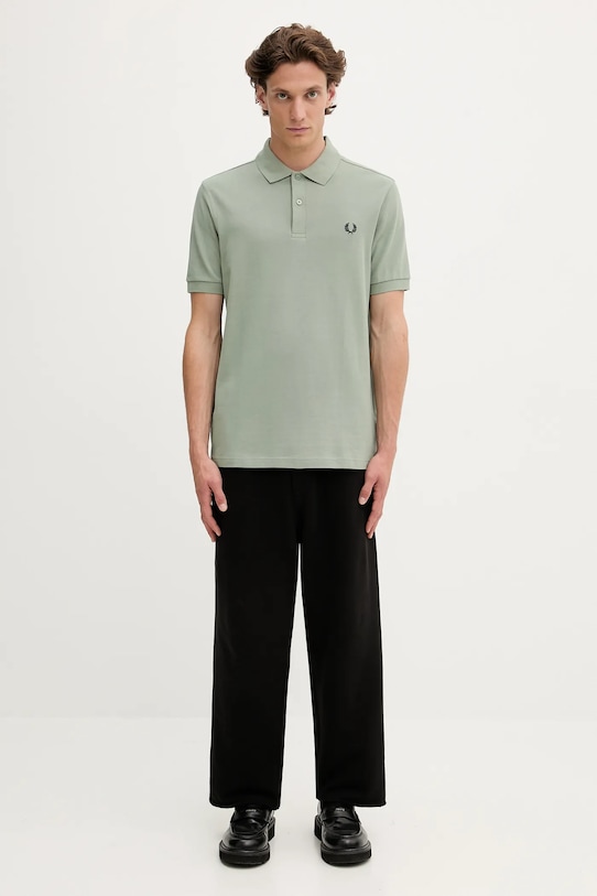 Fred Perry polo bawełniane M6000 zielony